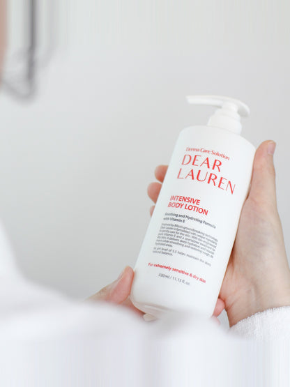 Intensive Body Lotion — in use
